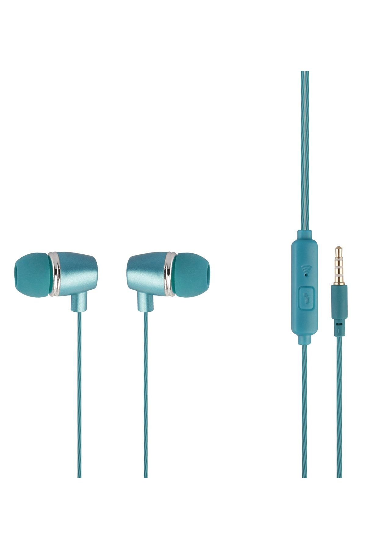 MF PRODUCT Acoustic 0095 Mikrofonlu Kablolu Kulak Içi Kulaklık Mavi