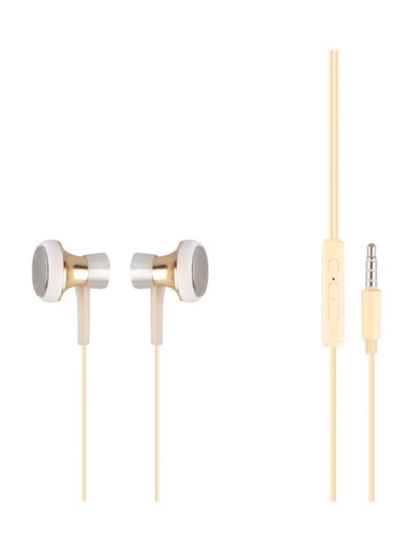 MF PRODUCT Acoustic 0153 Mikrofonlu Kablolu Kulak Içi Kulaklık Gold