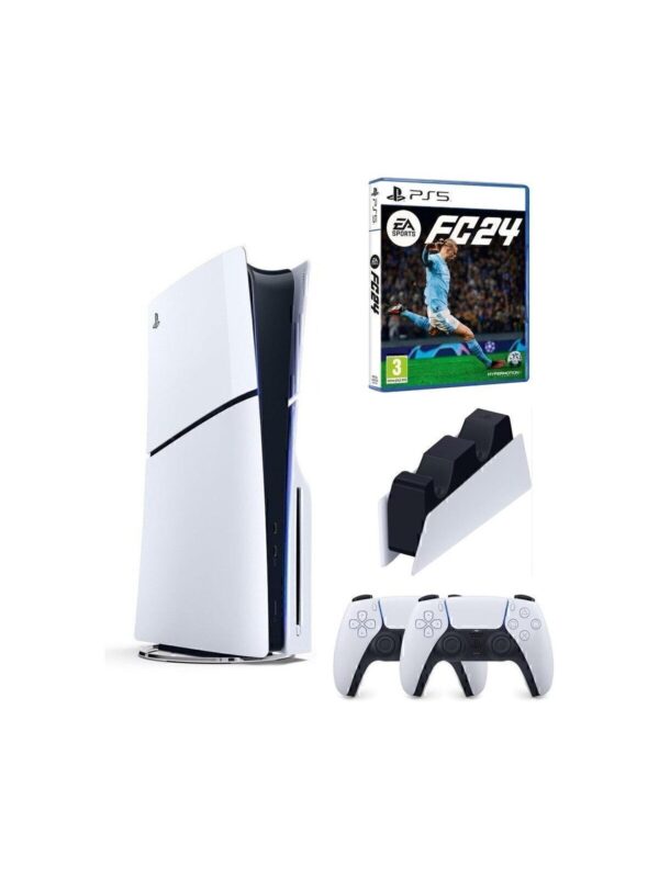 Sony Playstation 5 Slim Cd Edition 2. Dualsense Ps5 Kol Sarj Istasyonu Fifa Fc 24